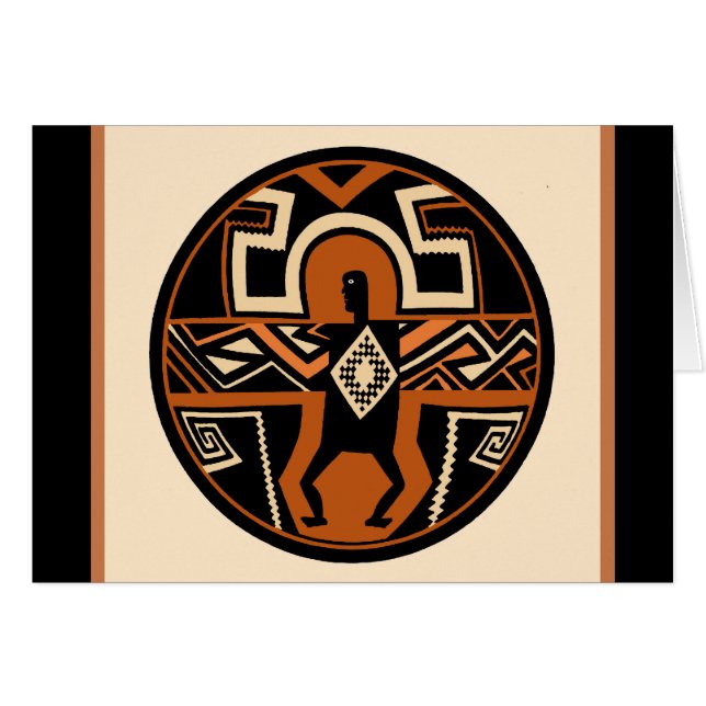 Cartão Guerreiro Mimbres (Frente Horizontal)