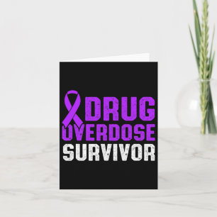 Cartão Guerreiro Sobrevivente Consciente de Overdose de D