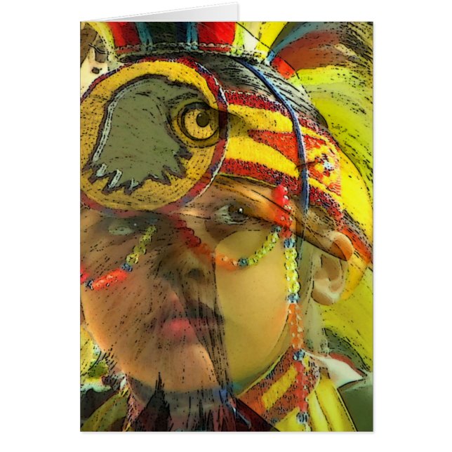 Cartão GUIA do ESPÍRITO de EAGLE CHILDs (Frente)