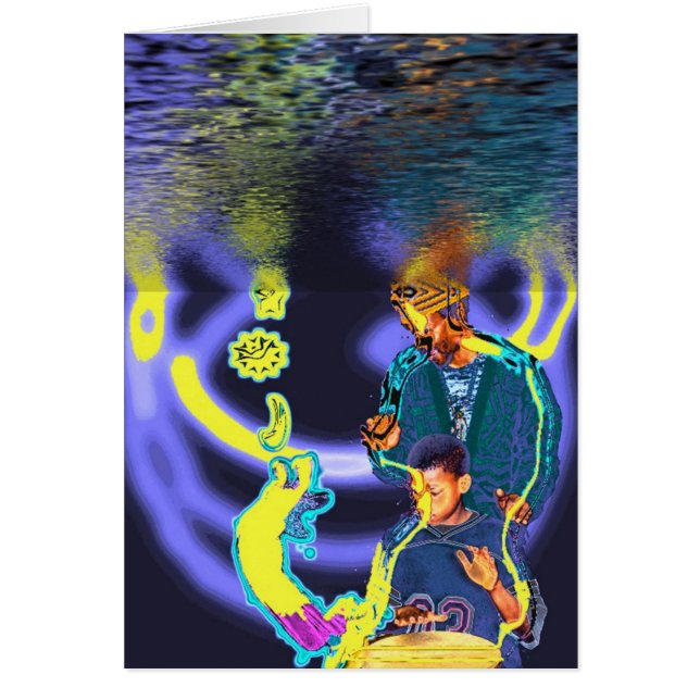 Cartão Guia do espírito do cilindro da água (Frente)