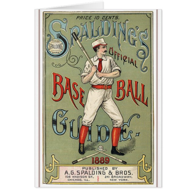 Cartão Guia Vintage Baseball (Frente)