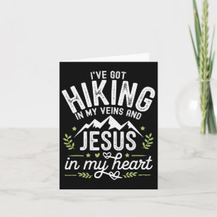 Cartão Guiando Jesus Cristo Religião Cristão Hiker Chris