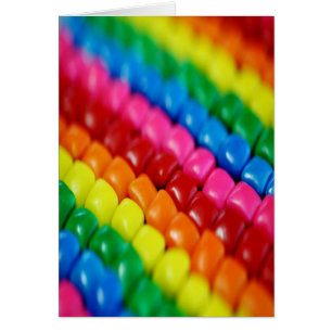 Cartão Guias de doces coloridas 2
