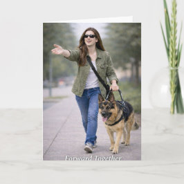 Cartão Guide Dog Team Graduation Congratulations GSD Team