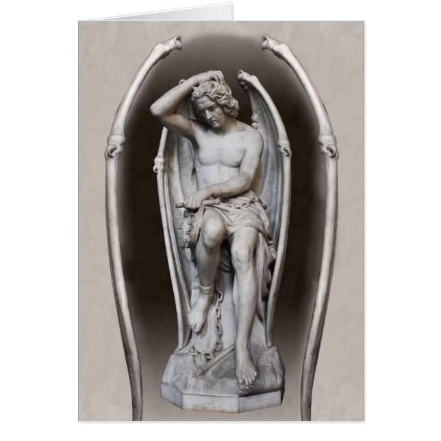Cartão Guillaume Geefs Lucifer CC0287 Folded card (Frente)
