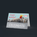 Cartão Guilty Cat Funny Birthday<br><div class="desc">Cartão de aniversário bonito e bobo com um gatinho culpado e um bolo de aniversário perdido! Personalize as mensagens e divirta-se a criar a sua saudação especial. Obrigados por olhar e esperar que goste! ©Christine Greenspan</div>