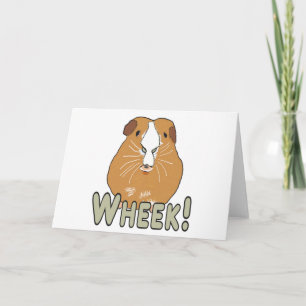 Cartão Guinea Pig Wheek