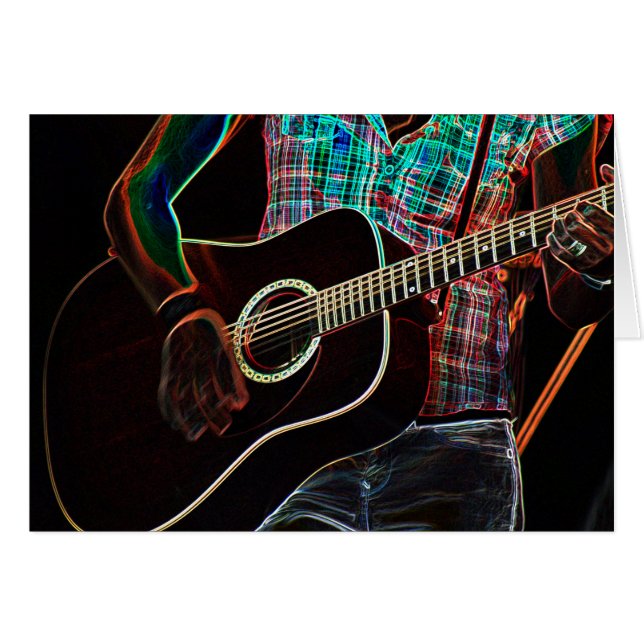 Cartão Guitar 1 gcna (Frente Horizontal)
