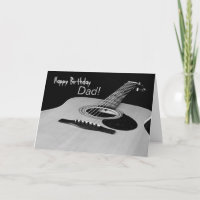 Guitar Birthday Card for Dad