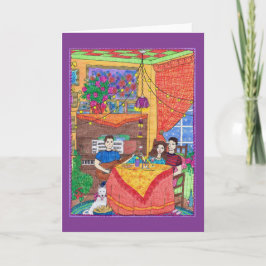 Cartão Guitar, Wine, Piano, Guitar Greeting Card