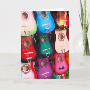 CARTÃO GUITARDAS COLORIDAS