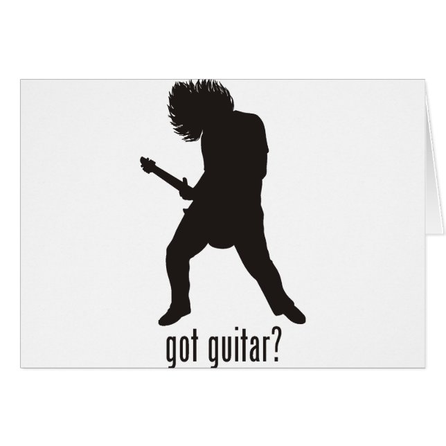Cartão Guitarra (Frente Horizontal)