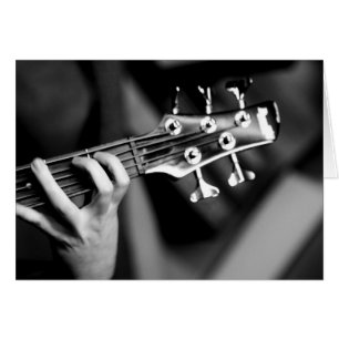 Cartão guitarra de baixo