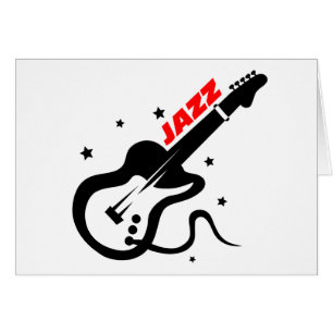 Cartão Guitarra do jazz