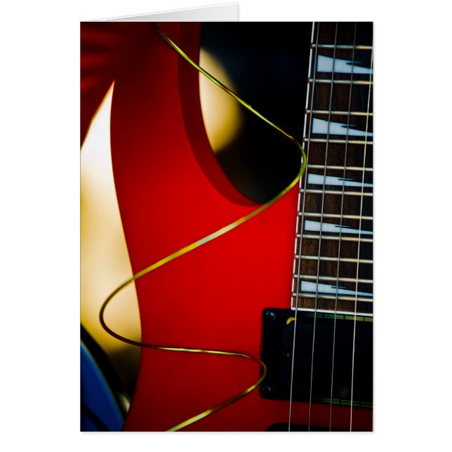 Cartão Guitarra elétrica (Frente)