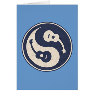 Cartão Guitarra Yang - azul