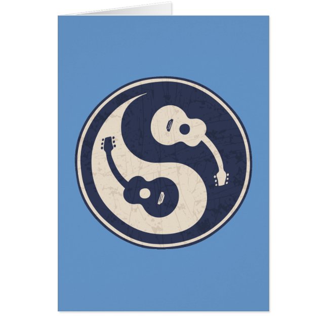 Cartão Guitarra Yang - azul (Frente)