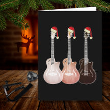 Guitarras Elétricas de Natal Vintage Festivo Retro