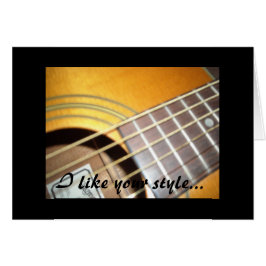 Cartão Guitarras - Eu gosto do seu estilo...