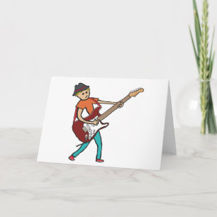 Cartão guitarrista