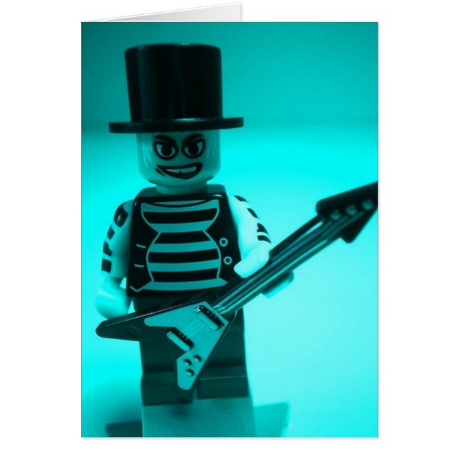 Cartão Guitarrista Minifig feito sob encomenda de Emo por (Frente)