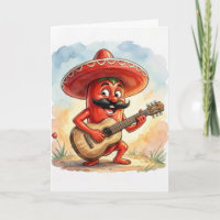 Guitarrista Pimenta Vermelha Cinco de Mayo