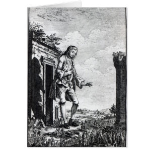 Cartão Gulliver entre os Lilliputians