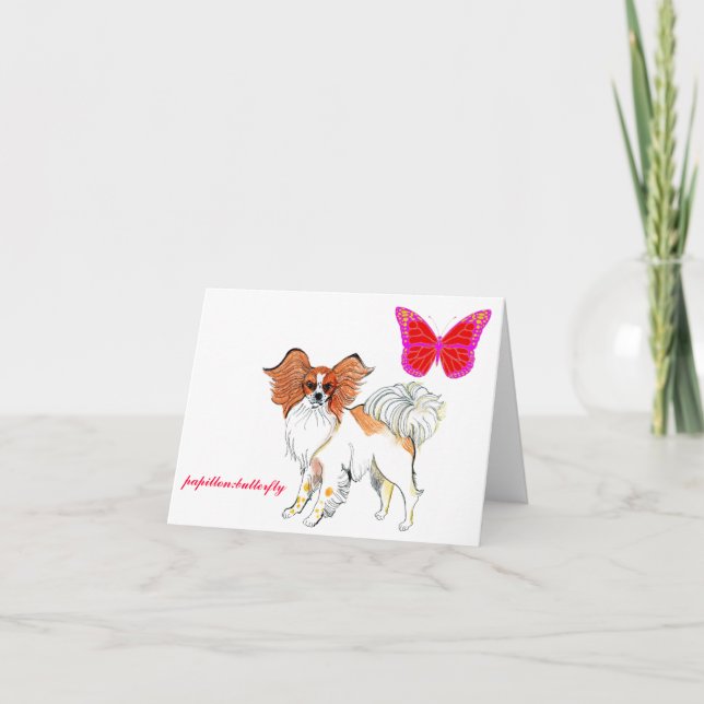 Cartão Gulliver's Angels Papillon Note Card (Frente)