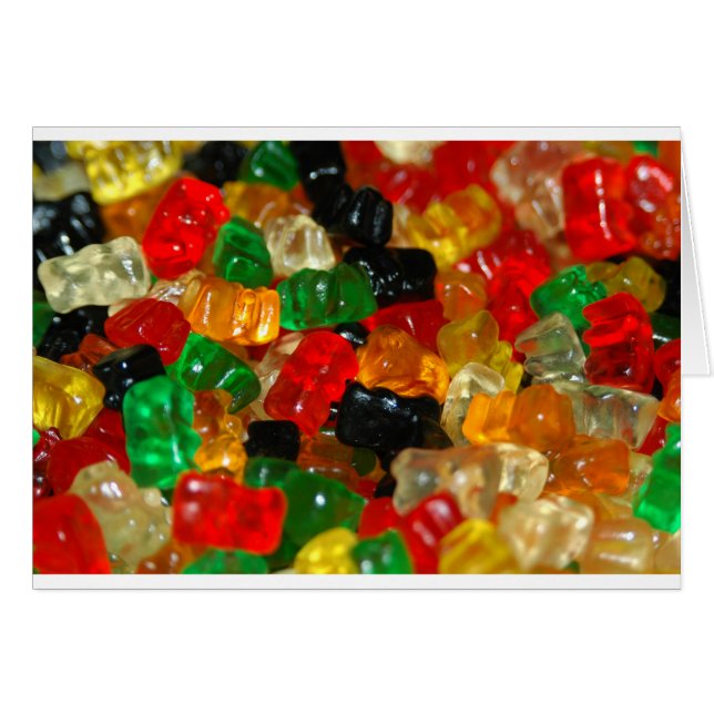 Cartão Gummy Bear (Frente Horizontal)