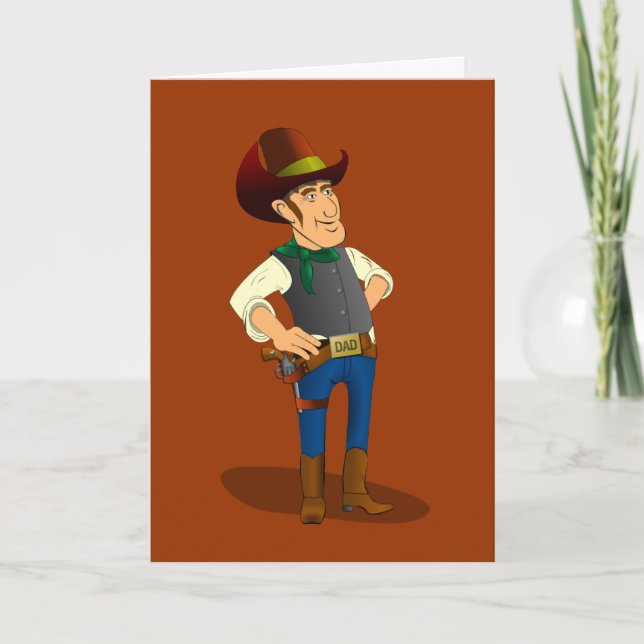 Cartão Gun Control Debate, Cowboy Greeting Card (Frente)