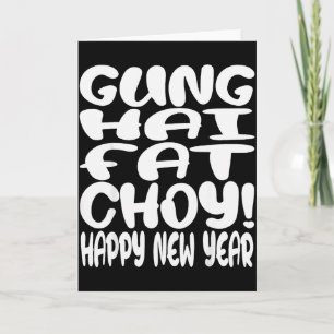 Cartão Gung Hai Fat Choy Ano Novo Lunar Zodíaco Chinês 