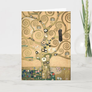 Cartão Gustav Klimt - A Árvore da Vida, Friso Stoclet