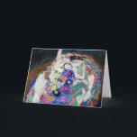 Cartão Gustav Klimt - A Virgem<br><div class="desc">A Virgem / A Maiden - Gustav Klimt,  Oil on Canvas,  1913</div>