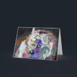 Cartão Gustav Klimt - A Virgem<br><div class="desc">A Virgem / A Maiden - Gustav Klimt,  Oil on Canvas,  1913</div>