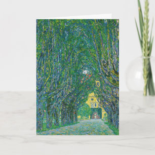 Cartão Gustav Klimt - Avenida no Parque Schloss Kammer