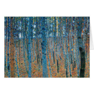 Cartão Gustav Klimt Beech Tree Grove