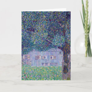 Cartão Gustav Klimt - Casa de Fazenda na Alta Áustria