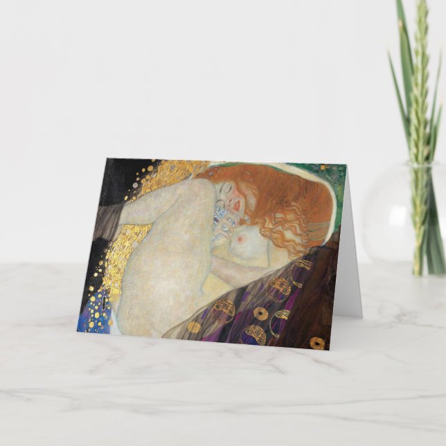 Cartão Gustav Klimt - Danae (Frente)