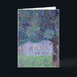 Cartão Gustav Klimt - Farmhouse no Alto da Áustria<br><div class="desc">Farmhouse no Alto da Áustria - Gustav Klimt,  Oil on Canvas,  1911</div>
