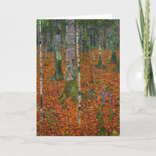 Cartão Gustav Klimt - Floresta de Bétulas
