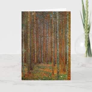 Cartão Gustav Klimt - Floresta de Pinheiros Tannenwald