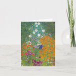 Cartão Gustav Klimt - Jardim Flor<br><div class="desc">Jardim Flor - Gustav Klimt em 1905-1907</div>