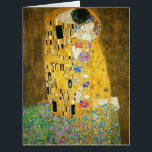 Cartão Gustav Klimt O Beijo Vintage Art Nouveau Painting<br><div class="desc">Gustav Klimt The Kiss Vintage Art Nouveau Painting The Kiss (Em alemão: Der Kuss) foi pintado pelo pintor simbolista austríaco Gustav Klimt entre 1907 e 1908, ponto alto de seu período de Ouro, quando pintou várias obras em estilo semelhante. A pintura é amplamente considerada uma obra-prima do início do período...</div>