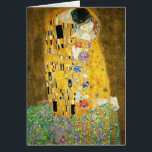 Cartão Gustav Klimt O Beijo Vintage Art Nouveau Painting<br><div class="desc">Gustav Klimt The Kiss Vintage Art Nouveau Painting The Kiss (Em alemão: Der Kuss) foi pintado pelo pintor simbolista austríaco Gustav Klimt entre 1907 e 1908, ponto alto de seu período de Ouro, quando pintou várias obras em estilo semelhante. A pintura é amplamente considerada uma obra-prima do início do período...</div>