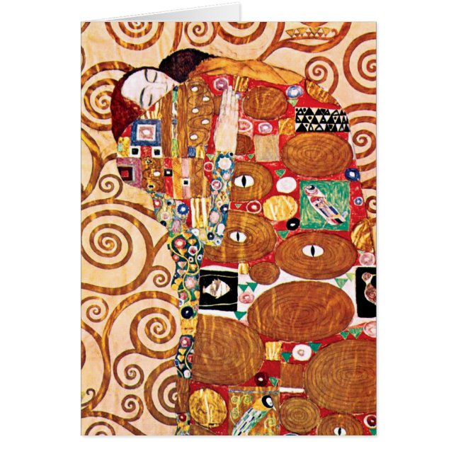 Cartão Gustav Klimt - O Embrião - Pintura De Arte Bela (Frente)
