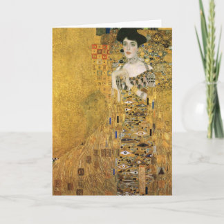 Cartão Gustav Klimt - Retrato de Adele Block Bauer