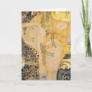 Cartão Gustav Klimt - Serpentes Aquáticas I