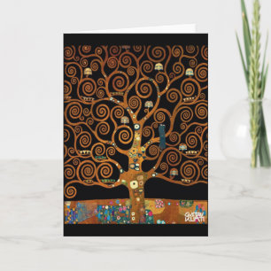 Cartão Gustav Klimt Under the Tree of Life