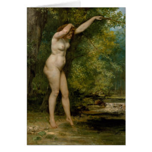Cartão Gustave Courbet o Bather novo