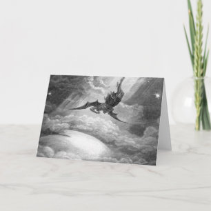 Cartão Gustave Dore Satã Do Paraíso Perdido Por John Milt